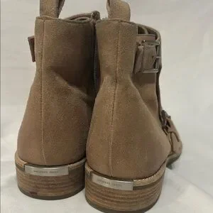 Michael Kors Tan Ankle Boots with Elastic Panels MICHAEL Michael Kors ASHER FLAT BOOTIE - Platform ankle  main image 4